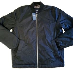 Abercrombie and Fitch Medium Men's Nylon-Blend Bomber Style Jacket (Navy…